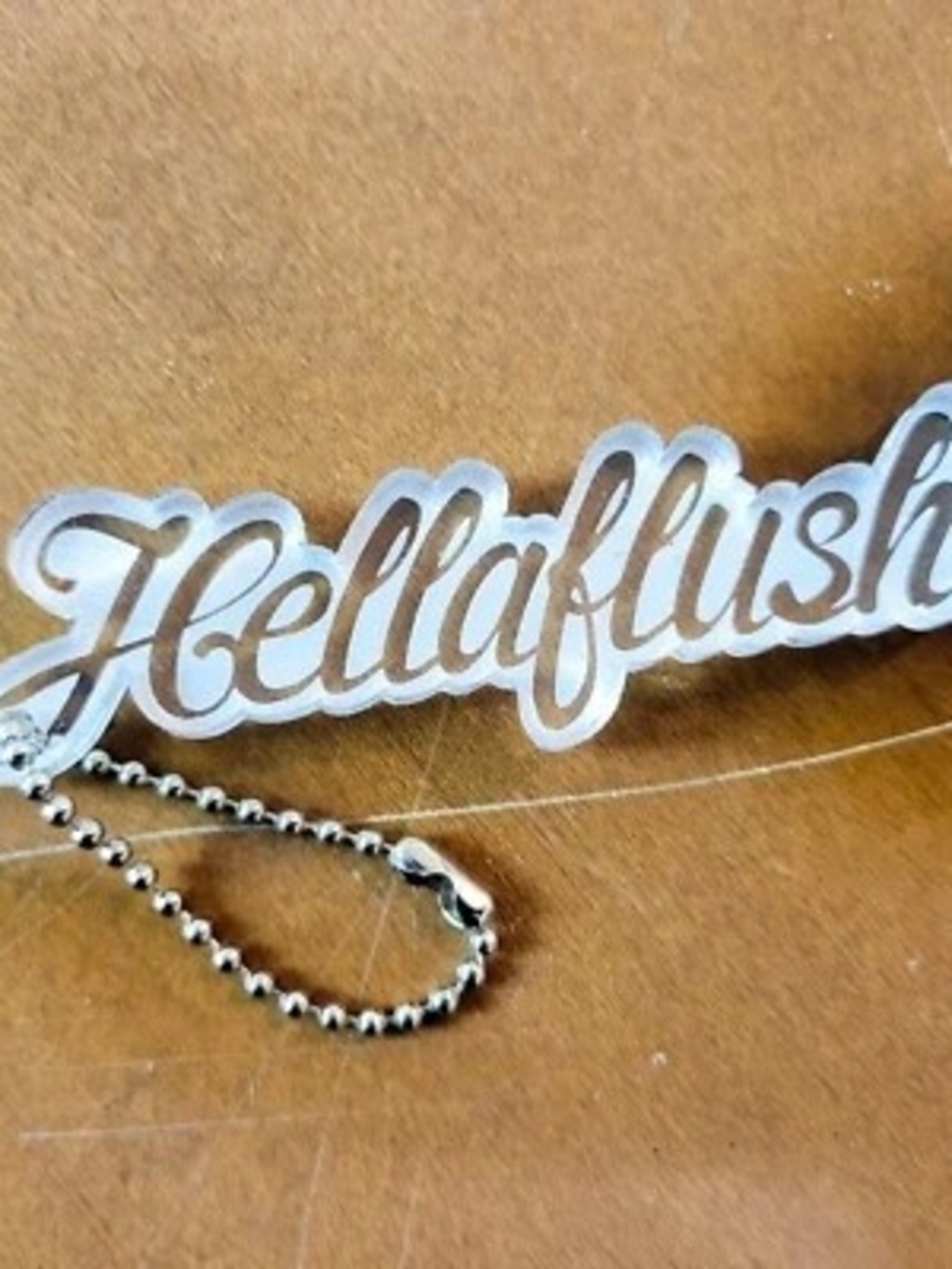ILLEST Hellaflush Keychain clear + frost acrylic accessory jdm drift key chain